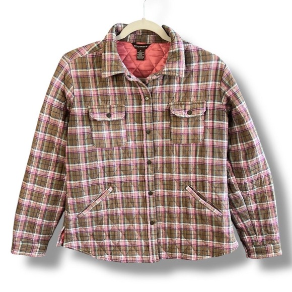 Bit & Bridle Jacket Womens Small Plaid Quilted Flannel Barn Chore Coat - Picture 1 of 10